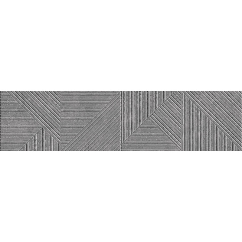 Mexen Magnifica Avenue Nero grès émaillé rect. G1, carreau mural 120 x 30 cm, mat - TL707-120-030-51