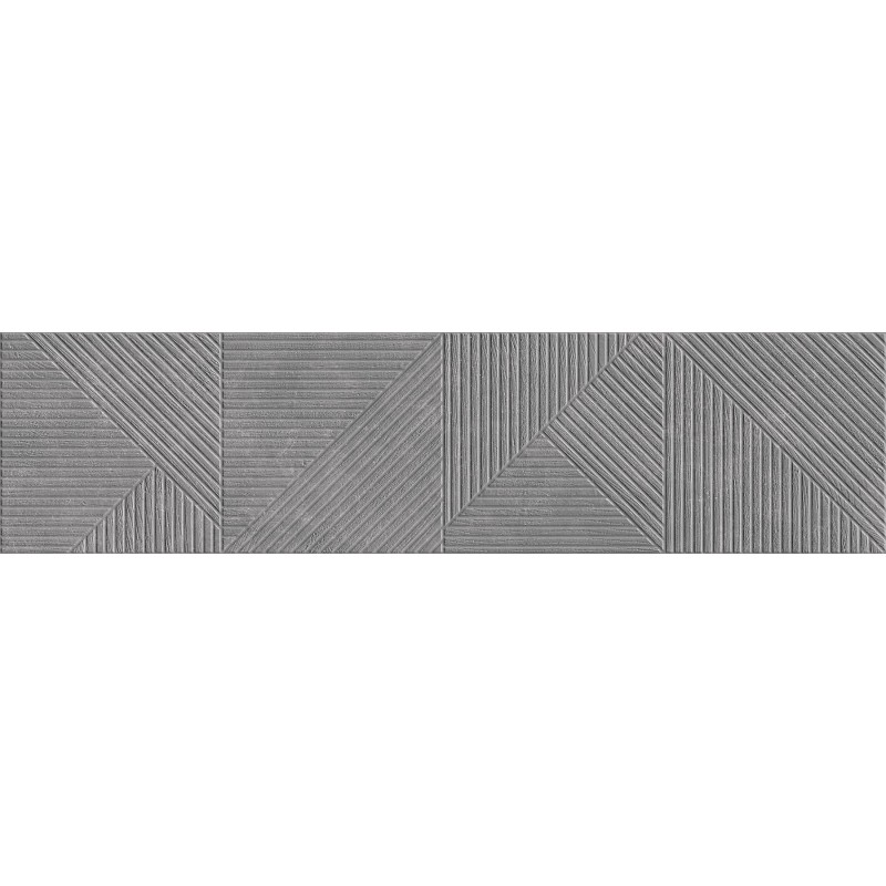 Mexen Magnifica Avenue Nero grès émaillé rectifié G1, carreau mural 120 x 30 cm, mat - TL707-120-030-51