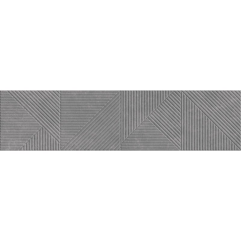 Mexen Magnifica Avenue Nero grès émaillé rectifié G1, carreau mural 120 x 30 cm, mat - TL707-120-030-51