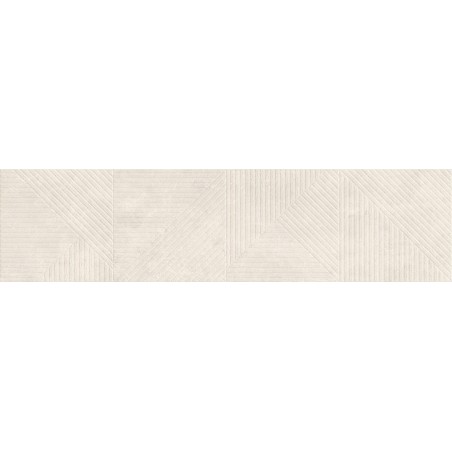 Mexen Magnifica Avenue Talc grès émaillé rectifié G1, carreau mural 120 x 30 cm, mat - TL707-120-030-52