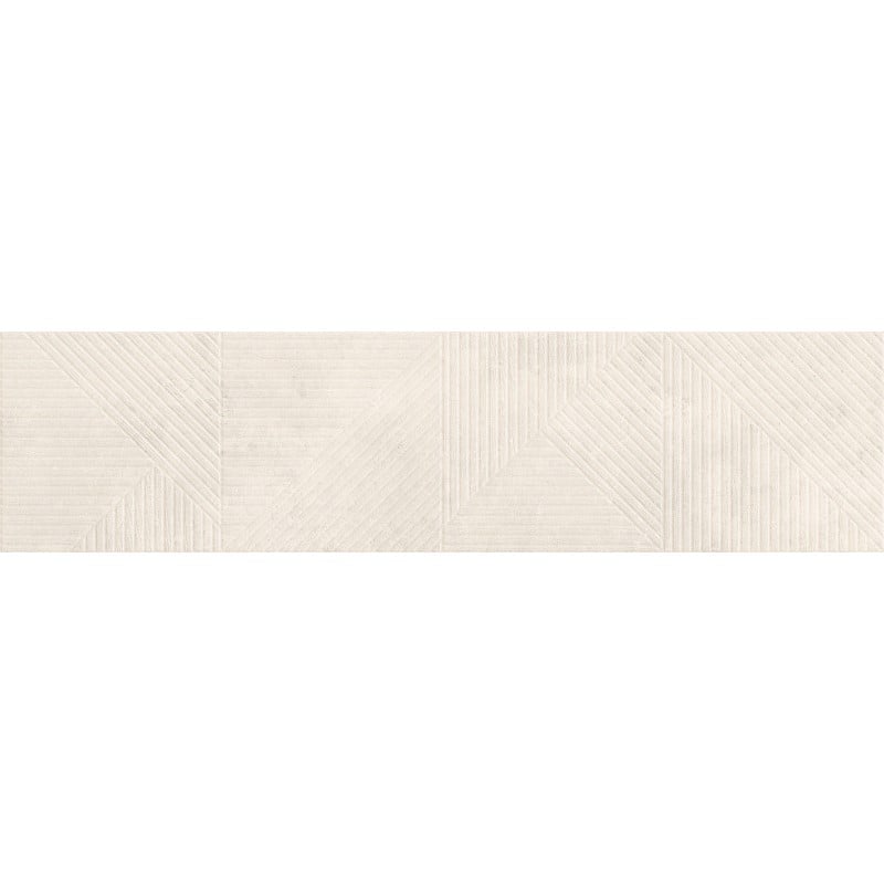 Mexen Magnifica Avenue Talc grès émaillé rectifié G1, carreau mural 120 x 30 cm, mat - TL707-120-030-52