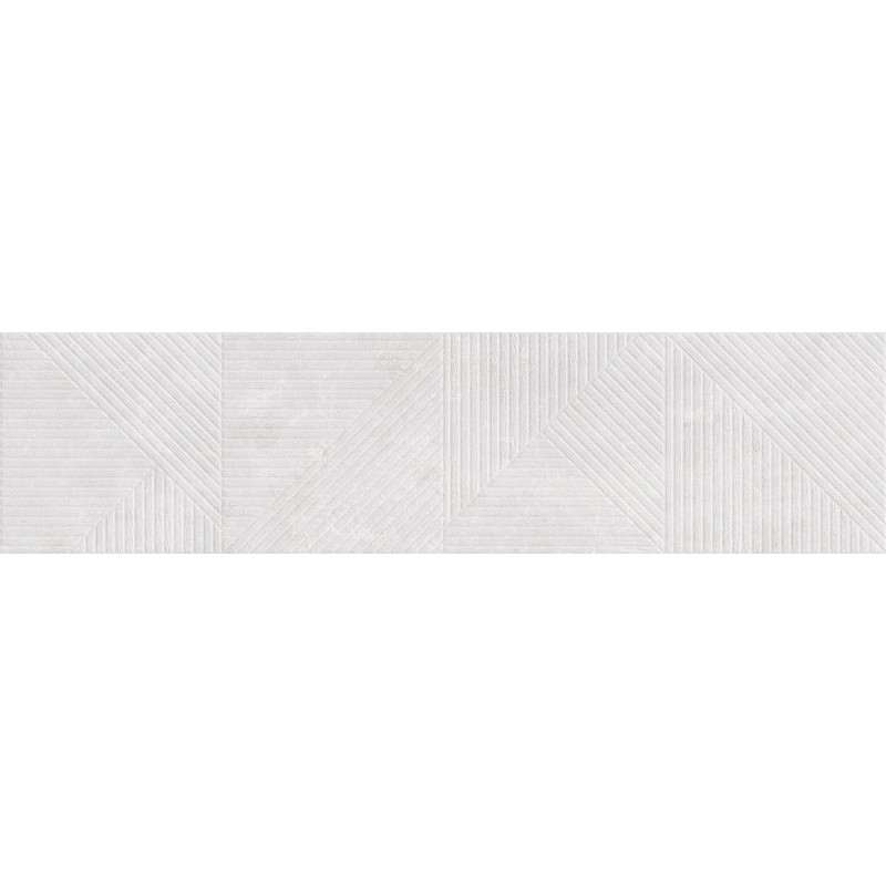 Mexen Magnifica Avenue Bianco grès émaillé rectifié G1, carrelage mural 120 x 30 cm, mat - TL707-120-030-53