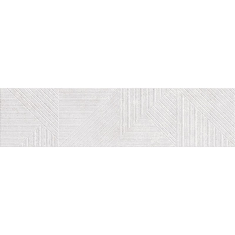 Mexen Magnifica Avenue Bianco grès émaillé rect. G1, carreau mural 120 x 30 cm, mat - TL707-120-030-53
