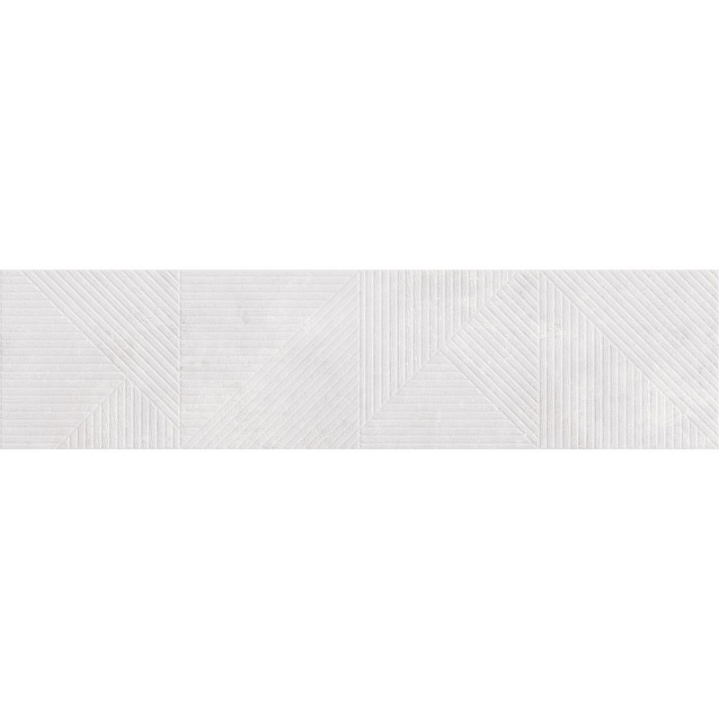 Mexen Magnifica Avenue Bianco grès émaillé rect. G1, carreau mural 120 x 30 cm, mat - TL707-120-030-53