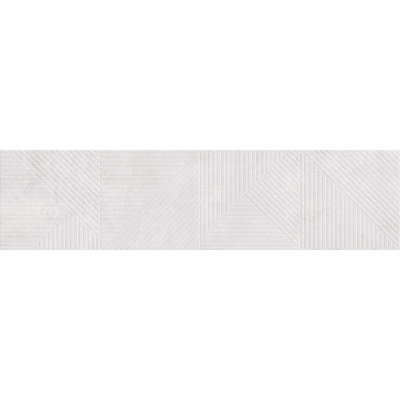 Mexen Magnifica Avenue Bianco grès émaillé rect. G1, carreau mural 120 x 30 cm, mat - TL707-120-030-53