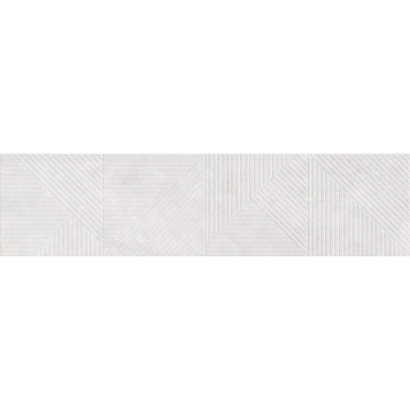 Mexen Magnifica Avenue Bianco grès émaillé rect. G1, carreau mural 120 x 30 cm, mat - TL707-120-030-53