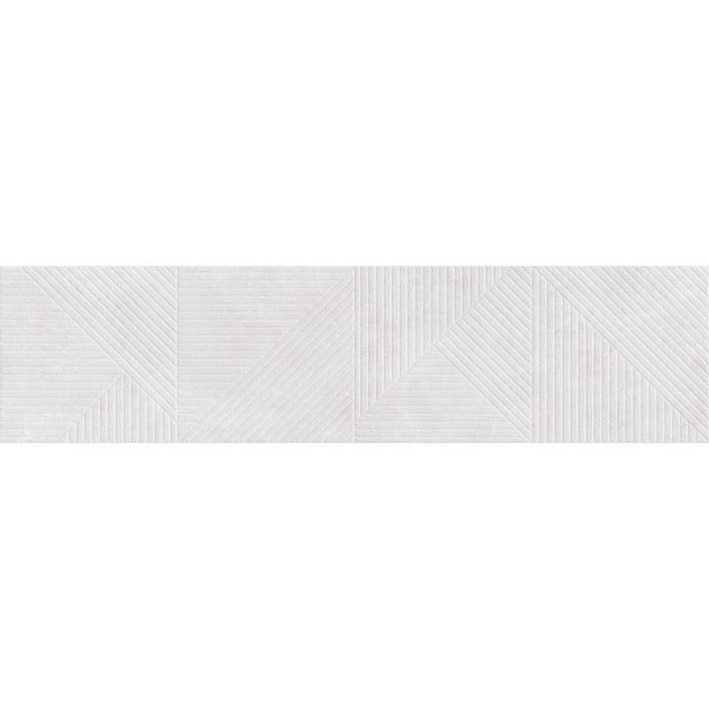 Mexen Magnifica Avenue Bianco grès émaillé rect. G1, carreau mural 120 x 30 cm, mat - TL707-120-030-53