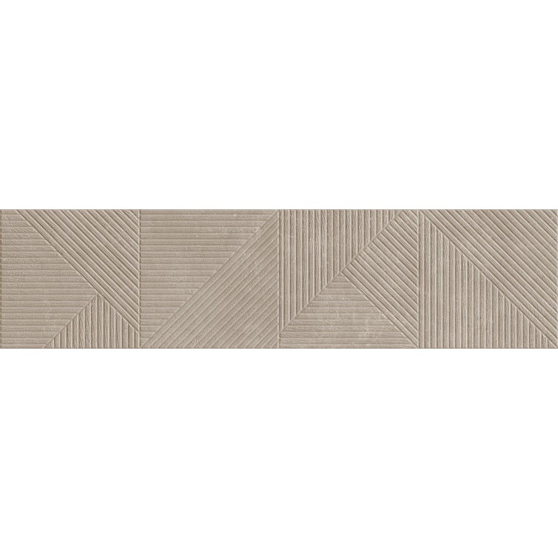 Mexen Magnifica Avenue Taupe grès émaillé rect. G1, carreau mural 120 x 30 cm, mat - TL707-120-030-54