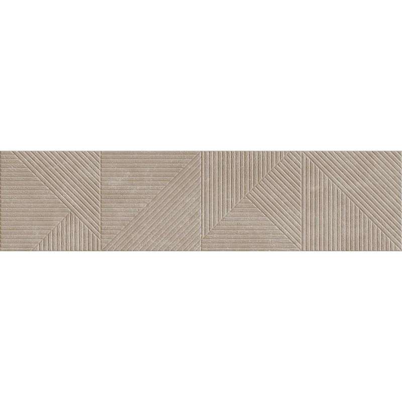 Mexen Magnifica Avenue Taupe grès émaillé rect. G1, carreau mural 120 x 30 cm, mat - TL707-120-030-54