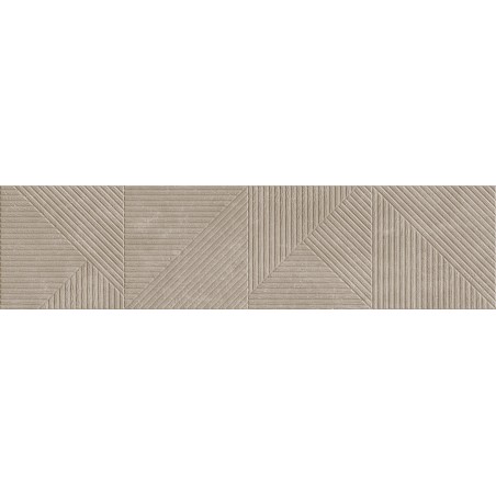 Mexen Magnifica Avenue Taupe grès émaillé rect. G1, carreau mural 120 x 30 cm, mat - TL707-120-030-54