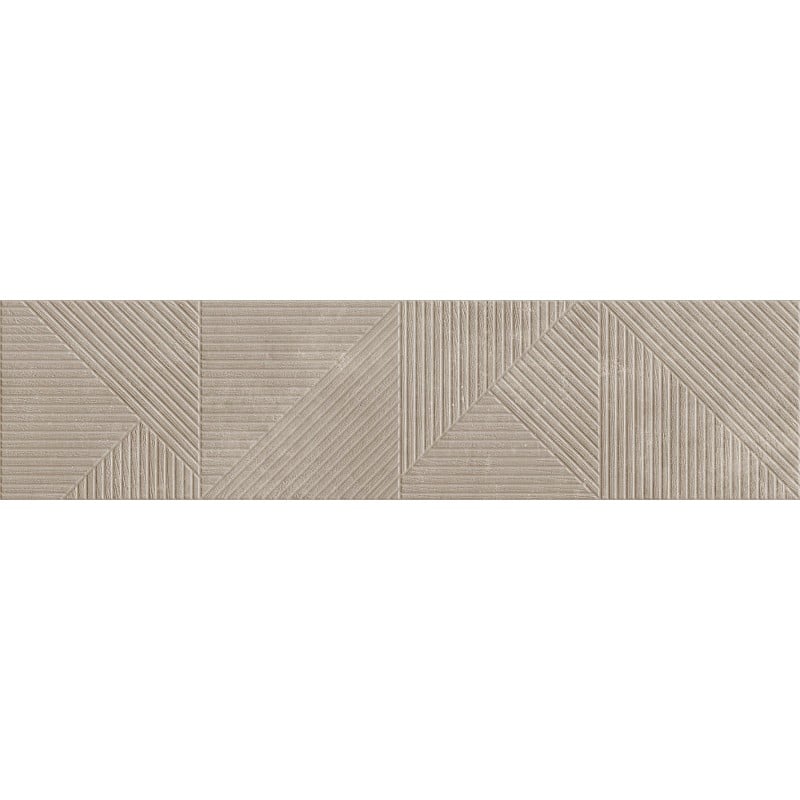 Mexen Magnifica Avenue Taupe grès émaillé rect. G1, carreau mural 120 x 30 cm, mat - TL707-120-030-54
