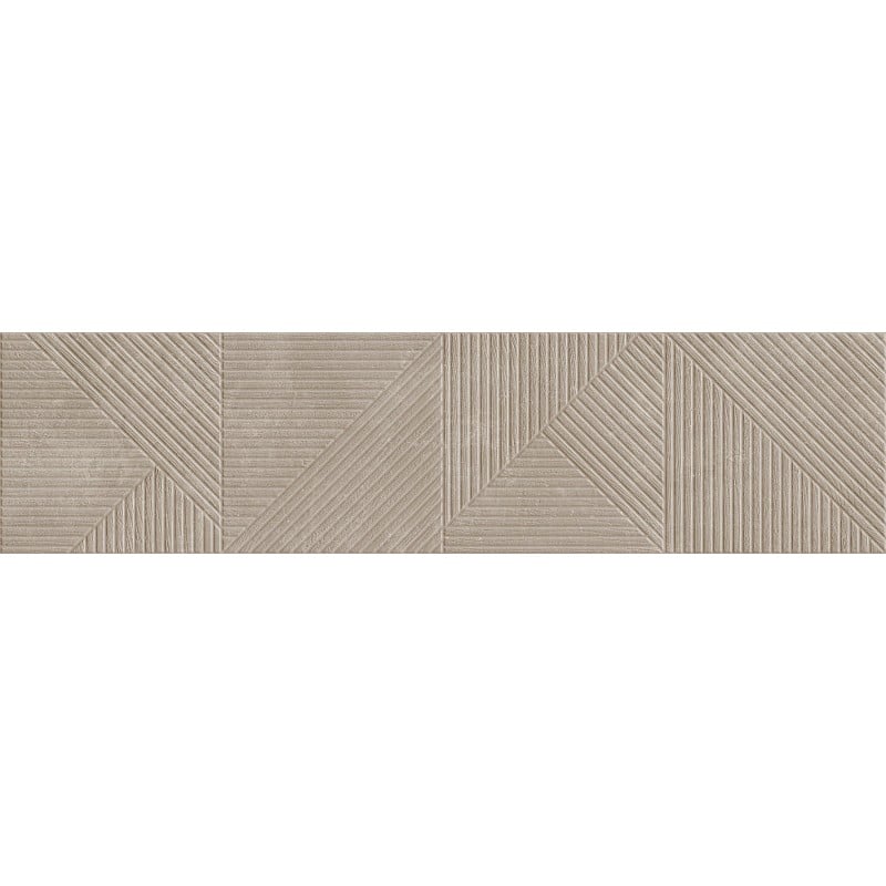Mexen Magnifica Avenue Taupe grès émaillé rect. G1, carreau mural 120 x 30 cm, mat - TL707-120-030-54