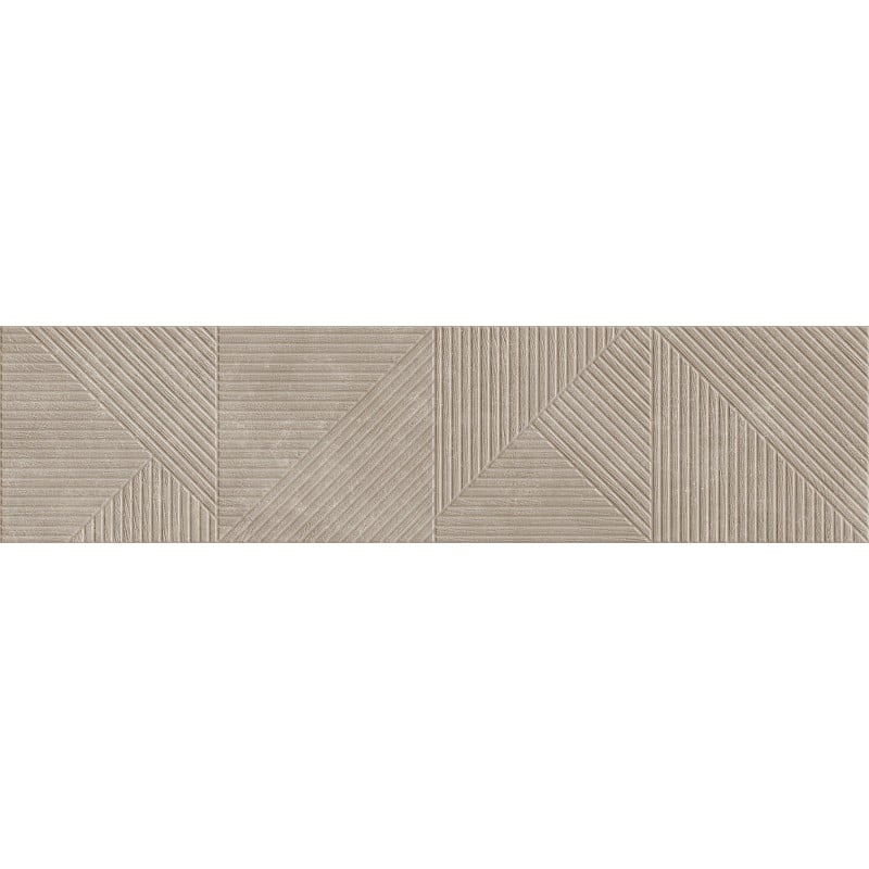 Mexen Magnifica Avenue Taupe grès émaillé rect. G1, carreau mural 120 x 30 cm, mat - TL707-120-030-54