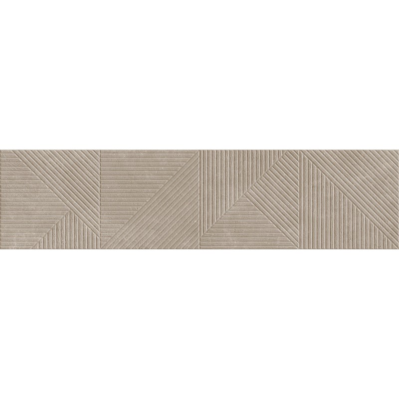 Mexen Magnifica Avenue Taupe grès émaillé rect. G1, carreau mural 120 x 30 cm, mat - TL707-120-030-54