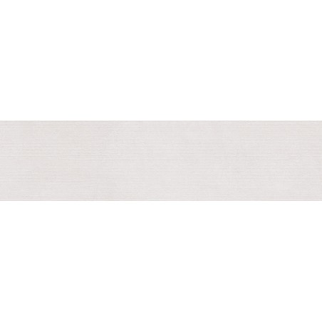 Mexen Oryol Liner White grès émaillé rectifié G1, carreau mural 120 x 30 cm, carving - TL708-120-030-50