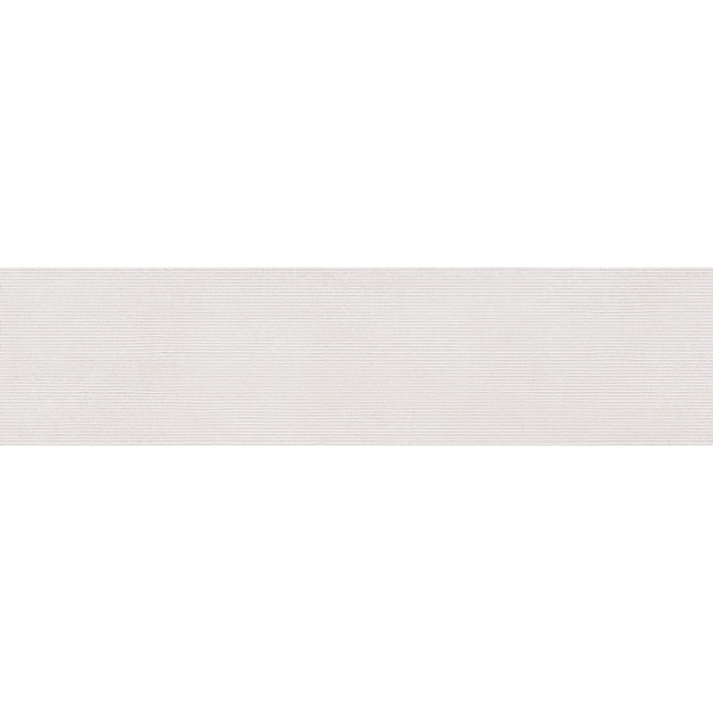 Mexen Oryol Liner White grès émaillé rectifié G1, carreau mural 120 x 30 cm, carving - TL708-120-030-50
