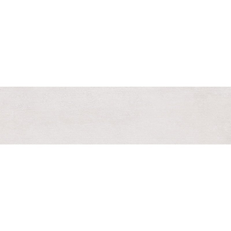 Mexen Oryol Liner Blanc grès émaillé rectifié G1, carreau mural 120 x 30 cm, carving - TL708-120-030-50