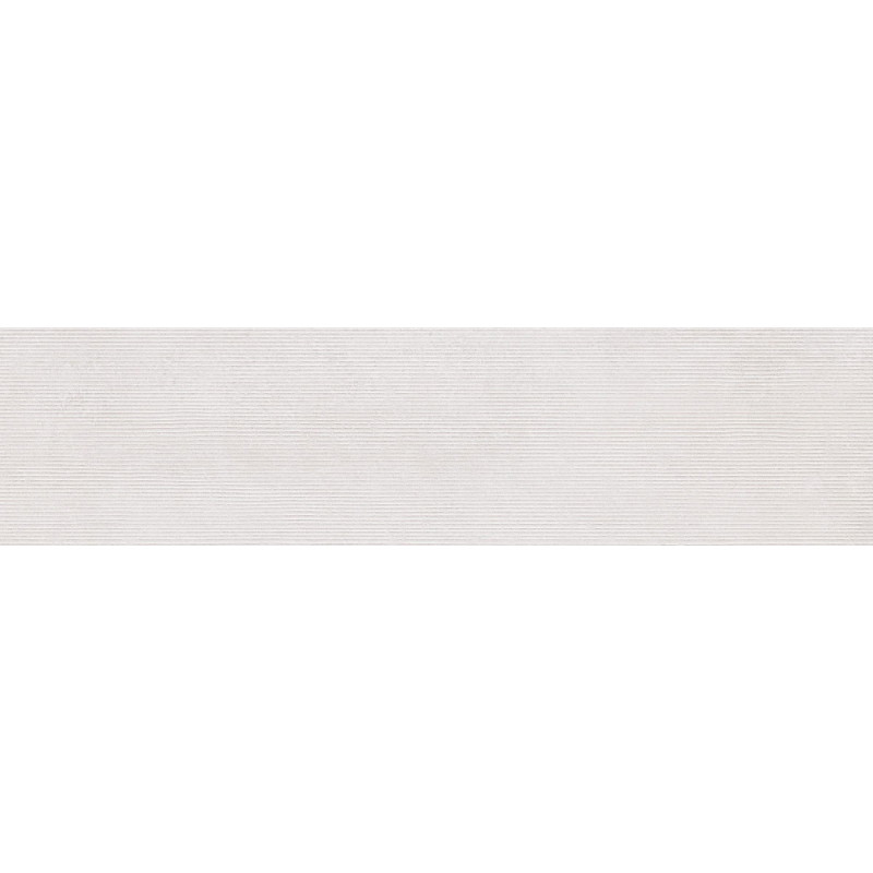 Mexen Oryol Liner White grès émaillé rectifié G1, carreau mural 120 x 30 cm, carving - TL708-120-030-50