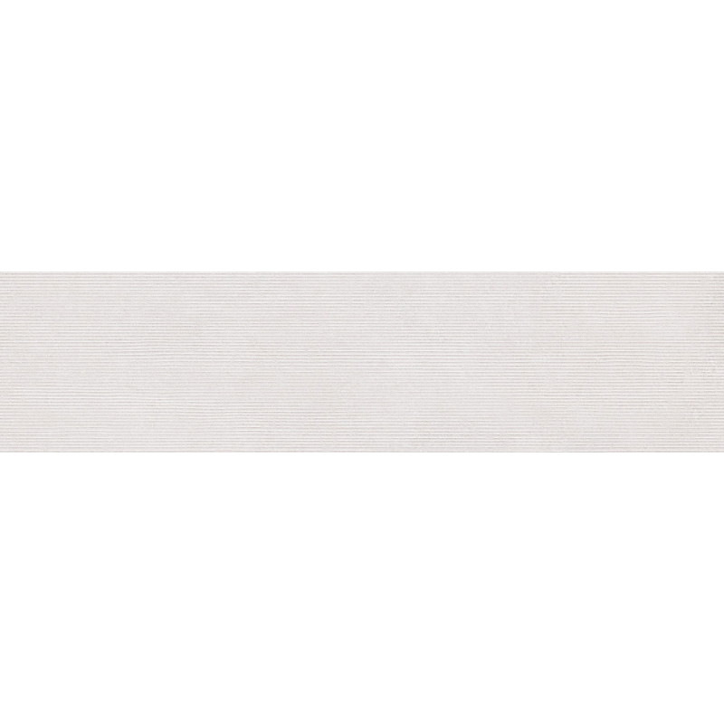 Mexen Oryol Liner White grès émaillé rectifié G1, carreau mural 120 x 30 cm, carving - TL708-120-030-50