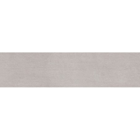 Mexen Oryol Liner Gris grès émaillé rectifié G1, carreau mural 120 x 30 cm, carving - TL708-120-030-51