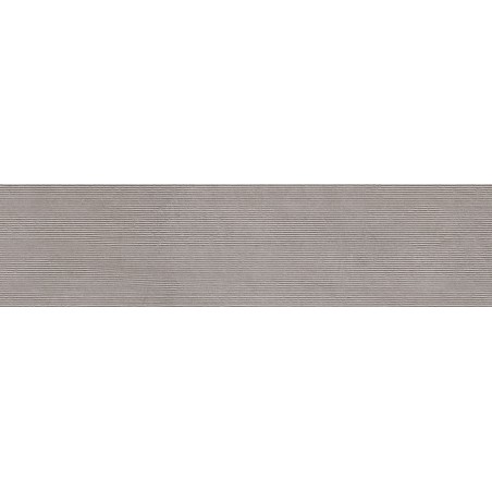 Mexen Oryol Liner Grey grès émaillé rectifié G1, carreau mural 120 x 30 cm, carving - TL708-120-030-52