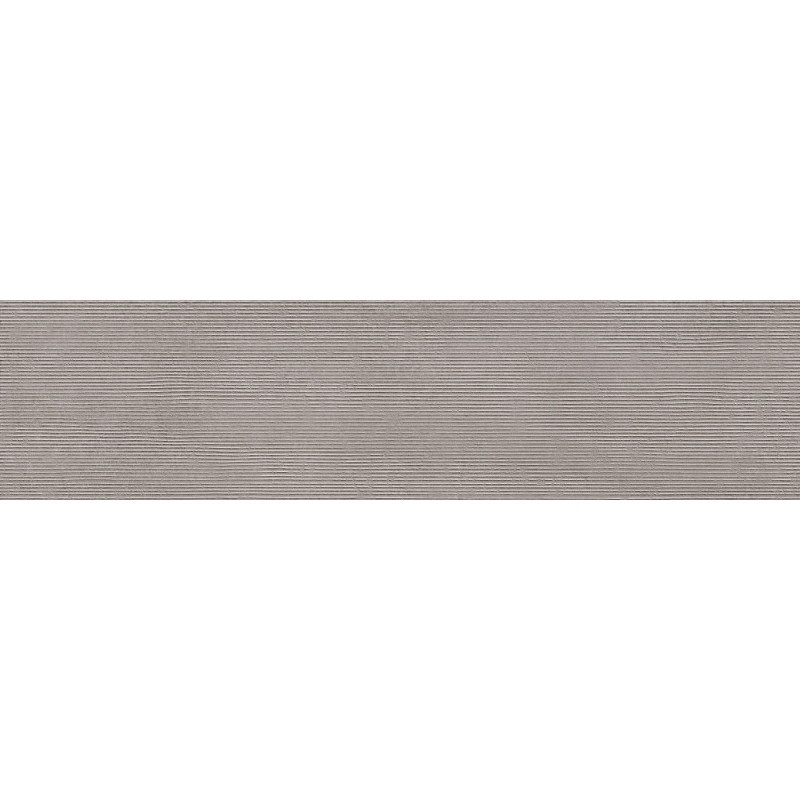 Mexen Oryol Liner Grey grès émaillé rectifié G1, carreau mural 120 x 30 cm, carving - TL708-120-030-52