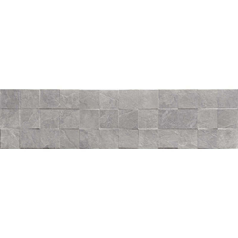 Mexen Icon Lyon Grigio grès émaillé rectifié G1, carreau mural 120 x 30 cm, mat - TL712-120-030-51