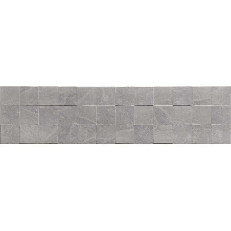 Mexen Icon Lyon Grigio grès émaillé rectifié G1, carreau mural 120 x 30 cm, mat - TL712-120-030-51