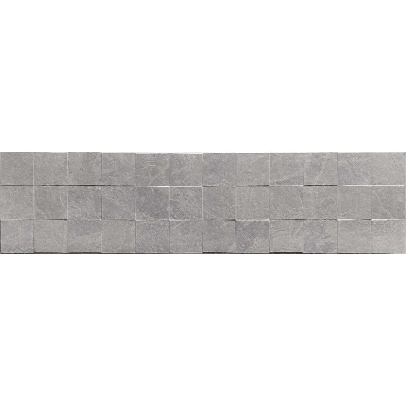 Mexen Icon Lyon Grigio grès émaillé rectifié G1, carreau mural 120 x 30 cm, mat - TL712-120-030-51