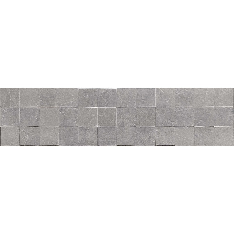 Mexen Icon Lyon Grigio grès émaillé rectifié G1, carreau mural 120 x 30 cm, mat - TL712-120-030-51
