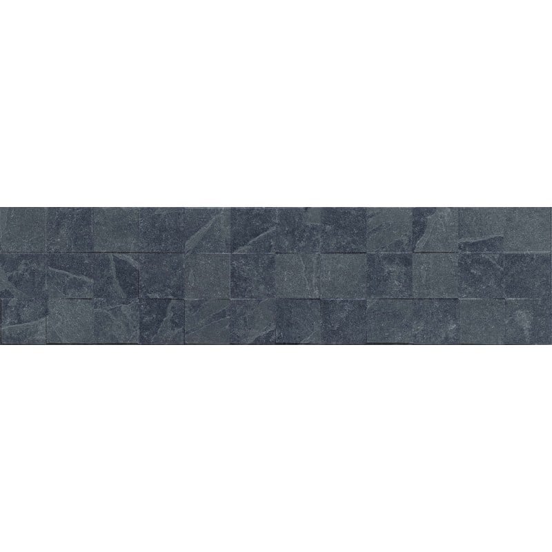 Mexen Icon Lyon Nero grès émaillé rectifié G1, carreau mural 120 x 30 cm, mat - TL712-120-030-52