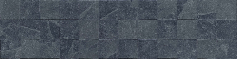 Mexen Icon Lyon Nero grès émaillé rectifié G1, carreau mural 120 x 30 cm, mat - TL712-120-030-52