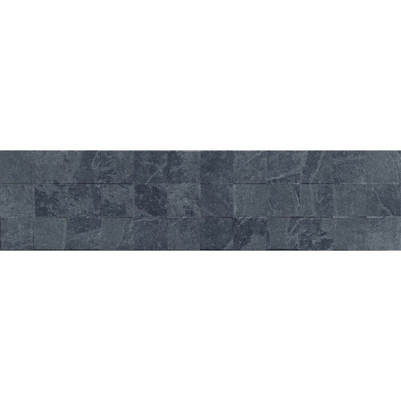 Mexen Icon Lyon Nero grès émaillé rectifié G1, carreau mural 120 x 30 cm, mat - TL712-120-030-52