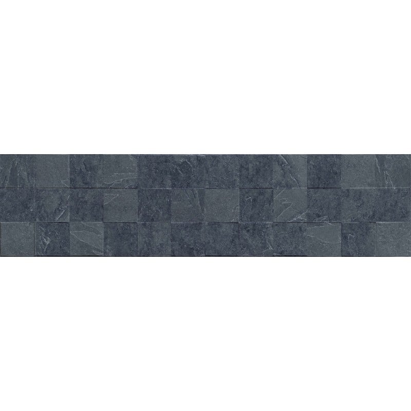 Mexen Icon Lyon Nero grès émaillé rectifié G1, carreau mural 120 x 30 cm, mat - TL712-120-030-52