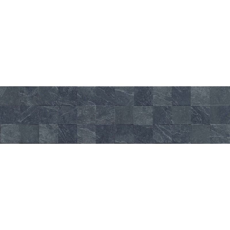 Mexen Icon Lyon Nero grès émaillé rectifié G1, carreau mural 120 x 30 cm, mat - TL712-120-030-52