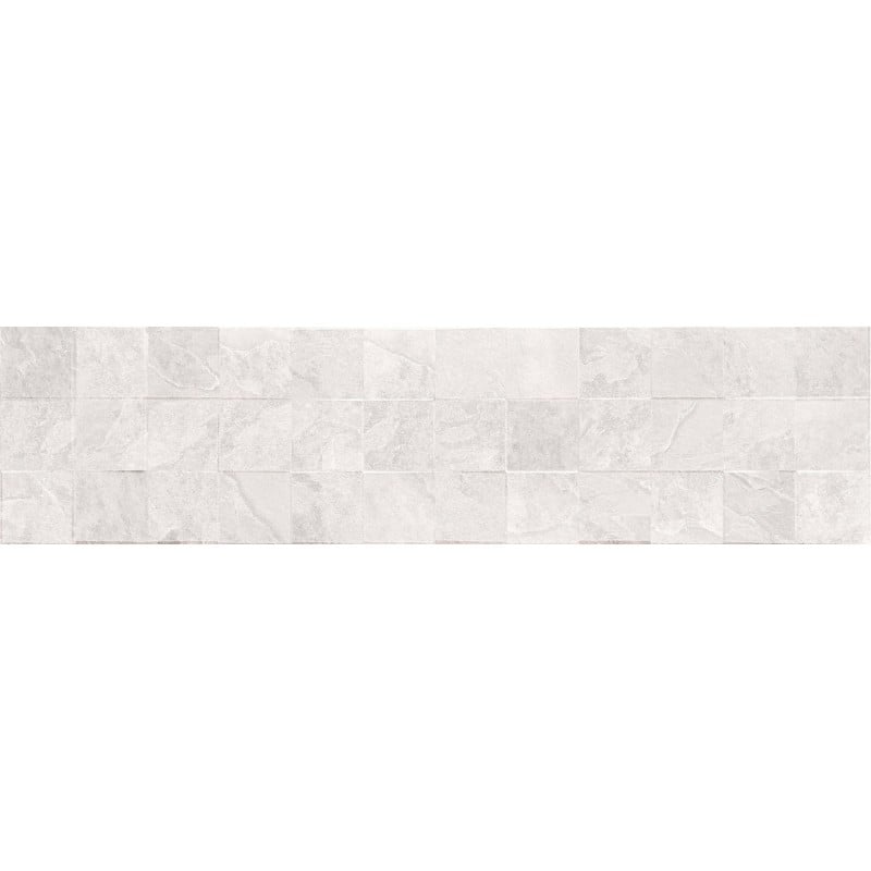 Mexen Icon Lyon Bianco grès émaillé rect. G1, carreau mural 120 x 30 cm, mat - TL712-120-030-53