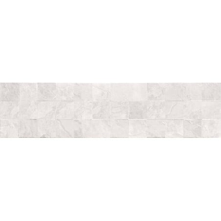 Mexen Icon Lyon Bianco grès émaillé rect. G1, carreau mural 120 x 30 cm, mat - TL712-120-030-53