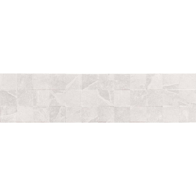 Mexen Icon Lyon Bianco grès émaillé rect. G1, carreau mural 120 x 30 cm, mat - TL712-120-030-53