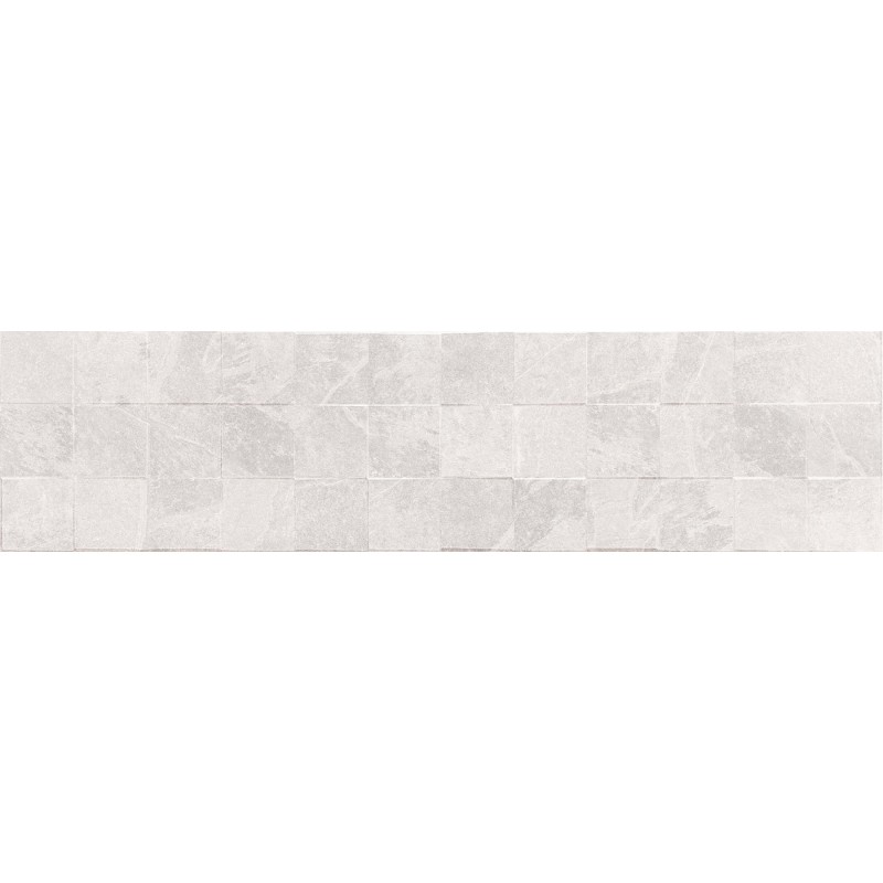 Mexen Icon Lyon Bianco grès émaillé rect. G1, carreau mural 120 x 30 cm, mat - TL712-120-030-53