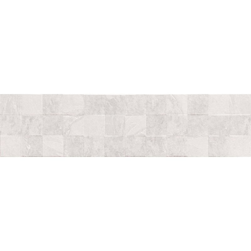 Mexen Icon Lyon Bianco grès émaillé rect. G1, carreau mural 120 x 30 cm, mat - TL712-120-030-53