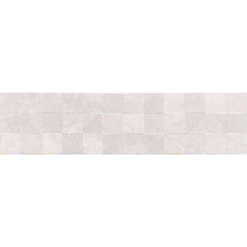 Mexen Icon Lyon Bianco grès émaillé rect. G1, carreau mural 120 x 30 cm, mat - TL712-120-030-53