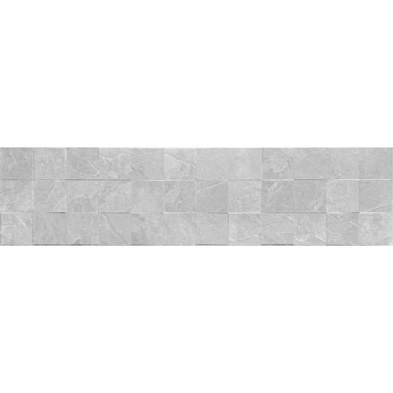 Mexen Icon Lyon Silver grès émaillé rectifié G1, carreau mural 120 x 30 cm, mat - TL712-120-030-55