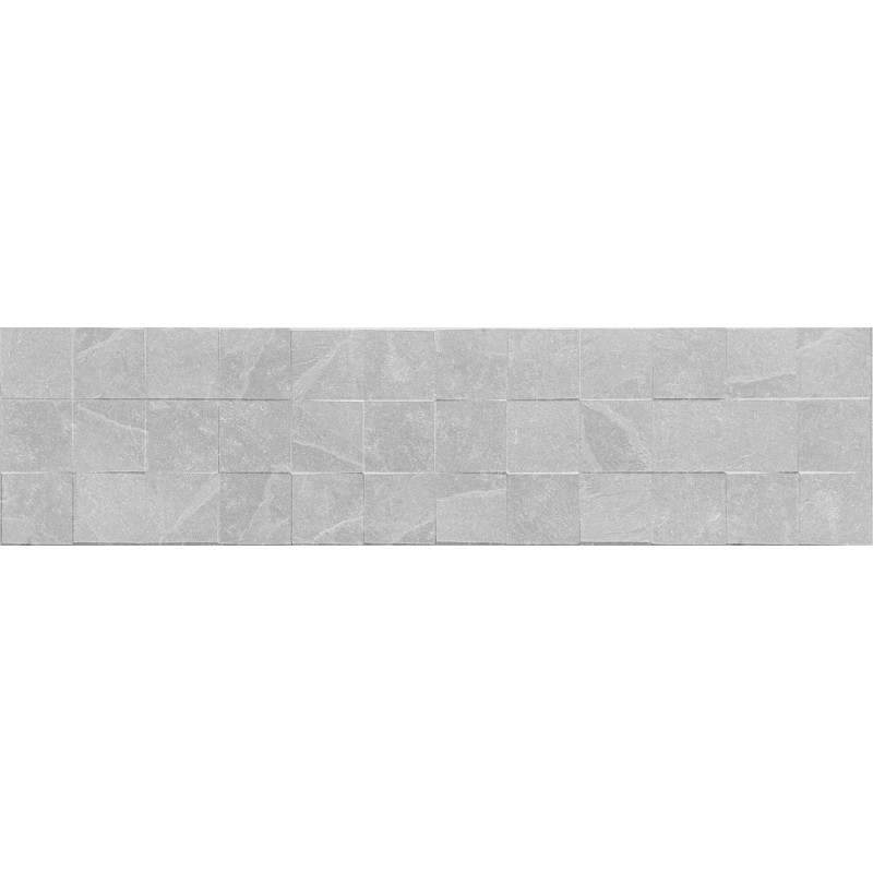Mexen Icon Lyon Silver grès émaillé rectifié G1, carreau mural 120 x 30 cm, mat - TL712-120-030-55