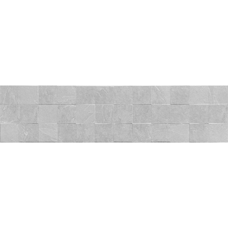 Mexen Icon Lyon Silver grès émaillé rectifié G1, carreau mural 120 x 30 cm, mat - TL712-120-030-55