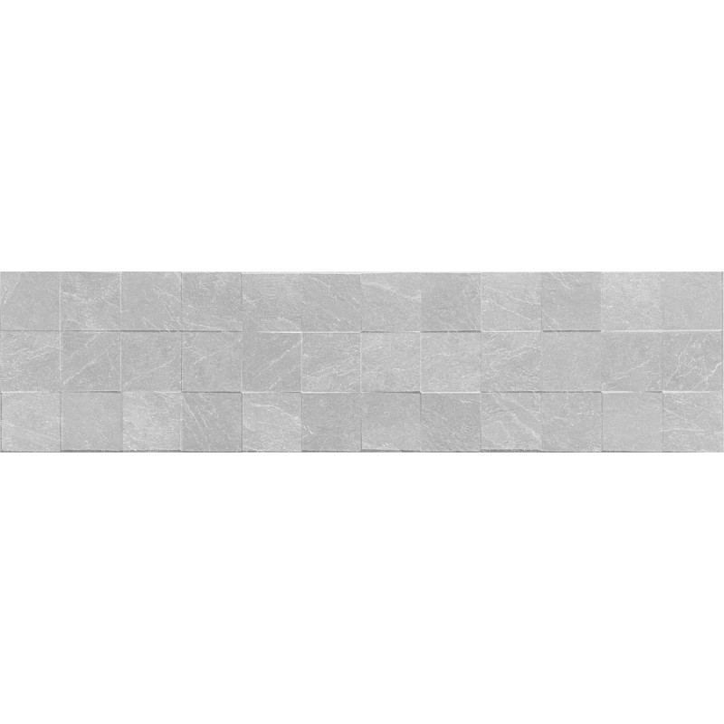 Mexen Icon Lyon Silver grès émaillé rectifié G1, carreau mural 120 x 30 cm, mat - TL712-120-030-55