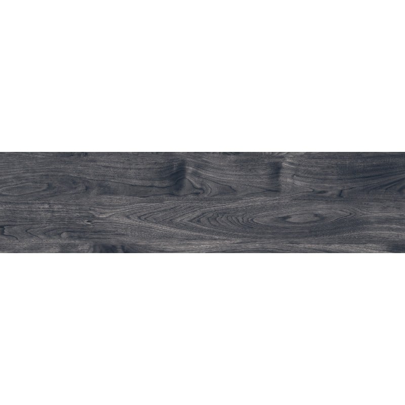 Mexen Riga Gres noir émaillé rectifié G1, carreau effet bois pour sol et mur 120 x 30 cm, mat - TL713-120-030-00