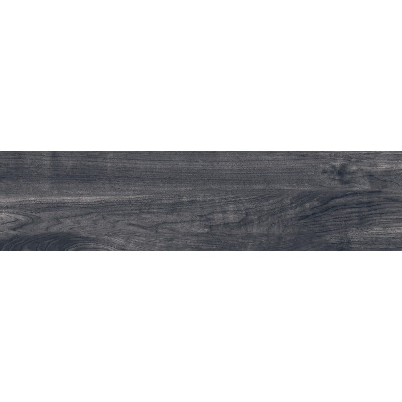 Mexen Riga Gres noir émaillé rectifié G1, carreau effet bois pour sol et mur 120 x 30 cm, mat - TL713-120-030-00