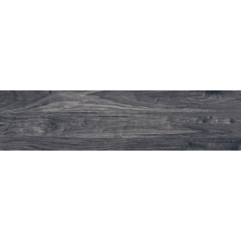 Mexen Riga Gres noir émaillé rectifié G1, carreau effet bois pour sol et mur 120 x 30 cm, mat - TL713-120-030-00