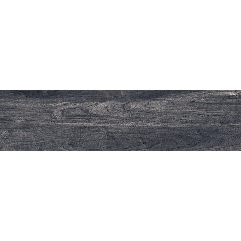 Mexen Riga Gres noir émaillé rectifié G1, carreau effet bois pour sol et mur 120 x 30 cm, mat - TL713-120-030-00