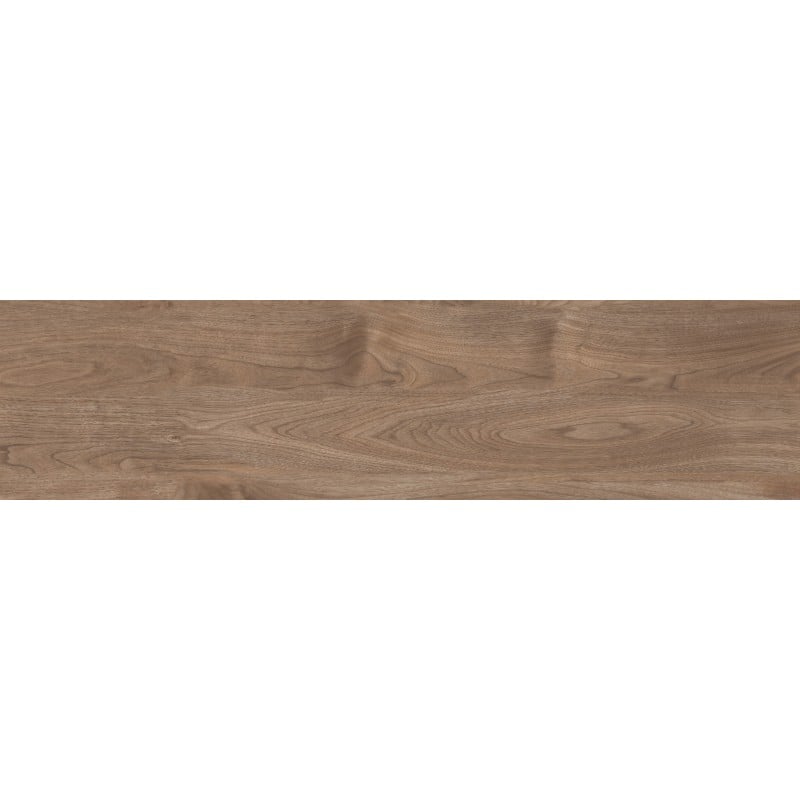 Mexen Riga Grès marron émaillé rectifié G1, carreau aspect bois pour sol et mur 120 x 30 cm, mat - TL713-120-030-01